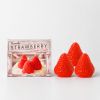 ROXELIS Strawberry-Shaped Candle Set, 3 Pieces