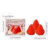 ROXELIS Strawberry-Shaped Candle Set, 3 Pieces