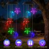 Fresh Fab Finds Solar Moon and Star Wind Chime 7 Color Changing Wind Chime for Outside IPX4 Waterproof Outdoor Garden Yard Decor