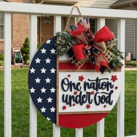 1 pc 250th anniversary of American independence, bald eagle commemorative wooden plaque, home porch decoration, wooden hanging board (Color: 40, size: 40*40*0.5cm)