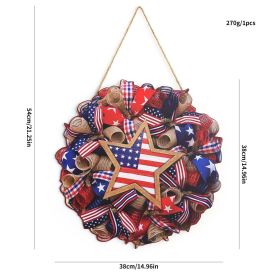 1PC Wooden tags for Independence Day, patriotic American homes, rural areas, wooden walls, door decorations, wooden crafts (Color: 99, size: 40*40*0.5cm)