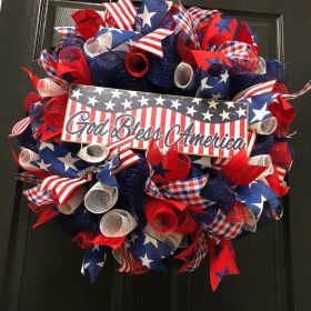 1PC Wooden tags for Independence Day, patriotic American homes, rural areas, wooden walls, door decorations, wooden crafts (Color: 104, size: 20*20*0.5cm)