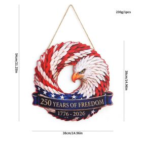 1PC Wooden tags for Independence Day, patriotic American homes, rural areas, wooden walls, door decorations, wooden crafts (Color: 65, size: 30*30*0.5cm)