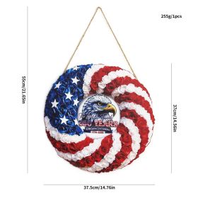 1PC Wooden tags for Independence Day, patriotic American homes, rural areas, wooden walls, door decorations, wooden crafts (Color: 64, size: 40*40*0.5cm)